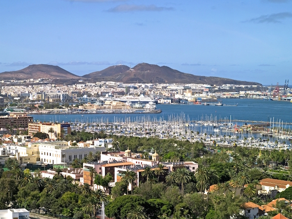 Illustrasjon av leiebil i Las Palmas